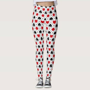 Leggings Jouer des symboles de cartes