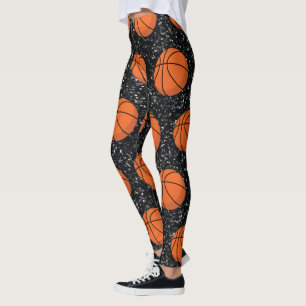 Leggings Joueur de basket-ball Ball Parties scintillant noi