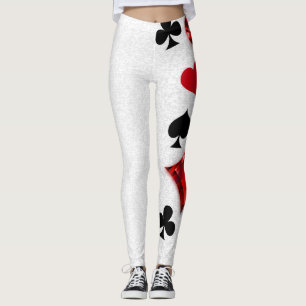 Leggings Joueur de poker Joueur de cartes de jouer costumes