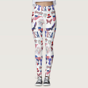 Leggings Jour de l'Indépendance 4 juillet