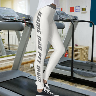 Leggings Jour de match métallisé neutre personnalisé pour m