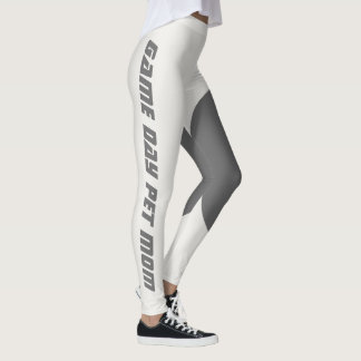 Leggings Jour de match personnalisé Maman chat Neutre Métal