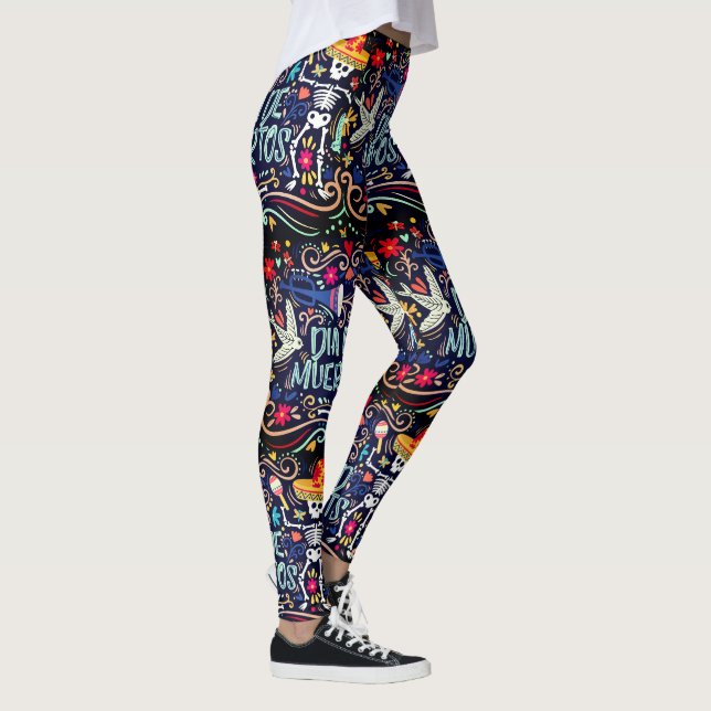 Leggings Jour Dia De Los Muertos De L'Halloween Morte (Droite)