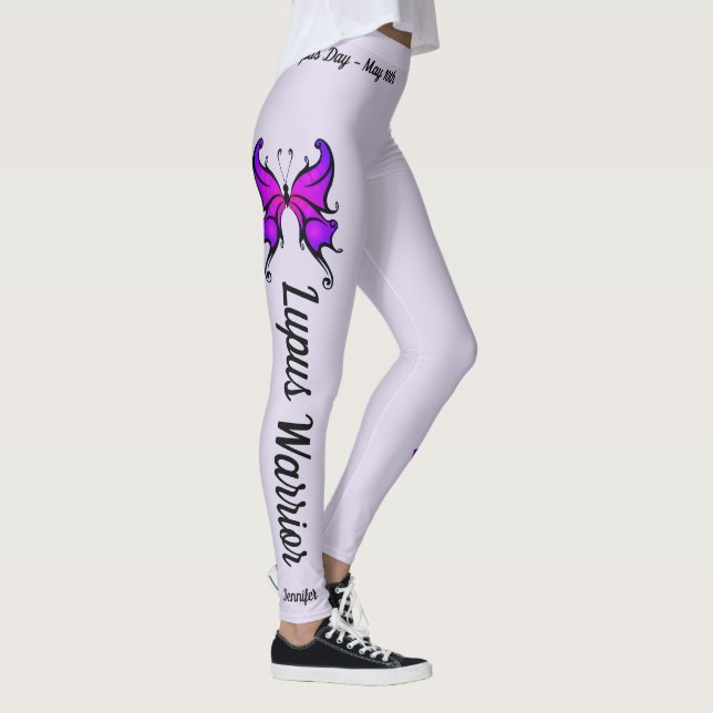 Leggings Journée mondiale du Lupus 10 mai Pantalon (Droite)