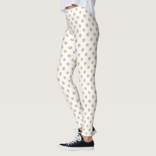Leggings Joyau rose clair et or