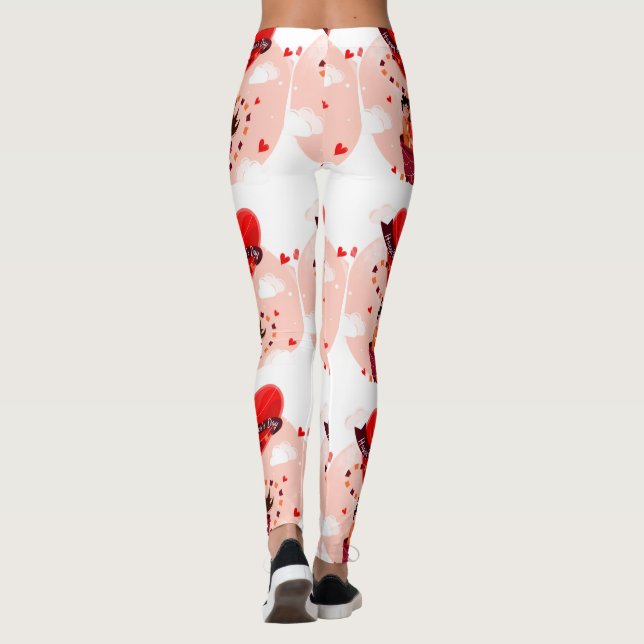 Leggings Joyeuse Saint-Valentin (Dos)