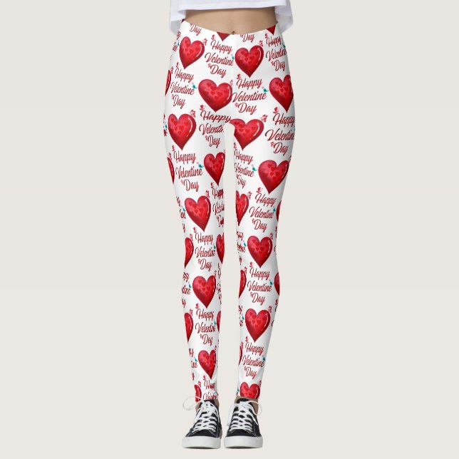 Leggings Joyeuse Saint-Valentin (Devant)