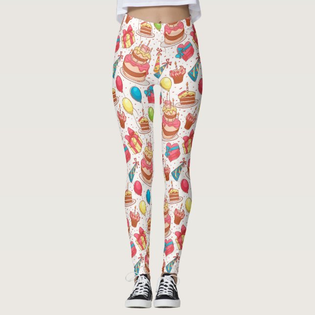 Leggings Joyeux anniversaire (Devant)