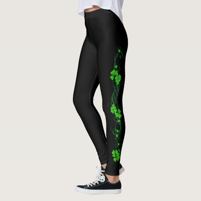 Leggings Joyeux floral Shamrock (Gauche)
