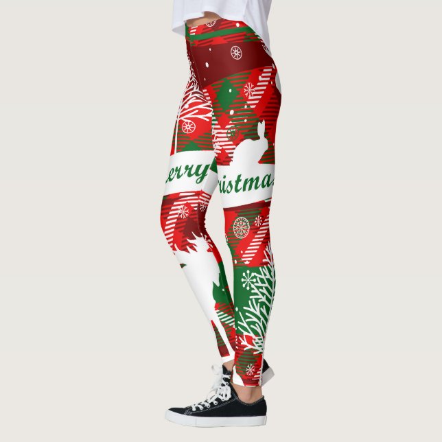 Leggings Joyeux legs de Noël (Gauche)
