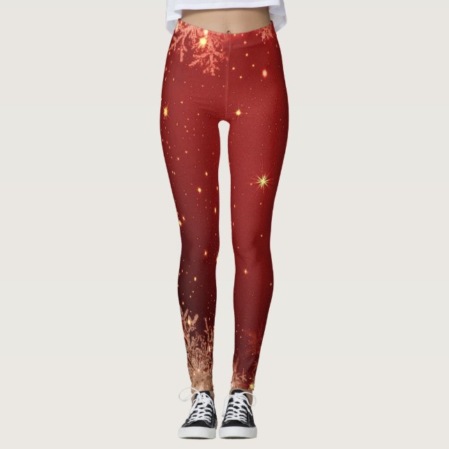 Leggings Joyeux legs de Noël (Devant)