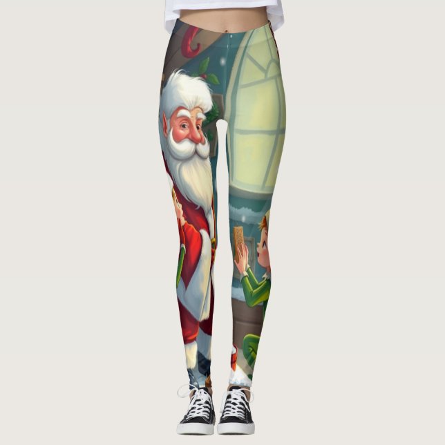 Leggings Joyeux Noël  (Devant)