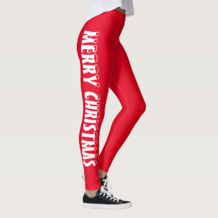 Leggings Joyeux Noël Classic rouge