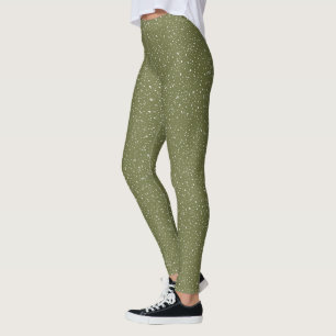 Leggings Joyeux Noël neige Motif sur Green Holiday