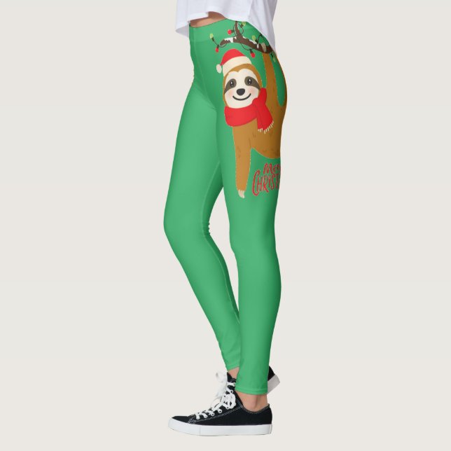 Leggings Joyeux Noël Sloth (Gauche)