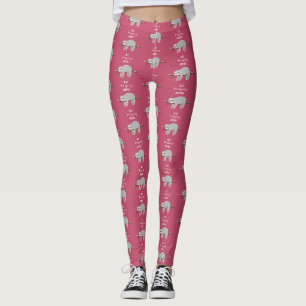 Leggings Juste accrochant autour de la paresse paresseuse