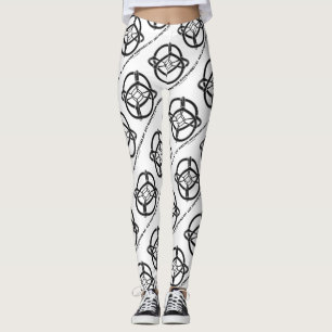 Leggings Juste un autre Humour polytope 4-D de jour hypercu