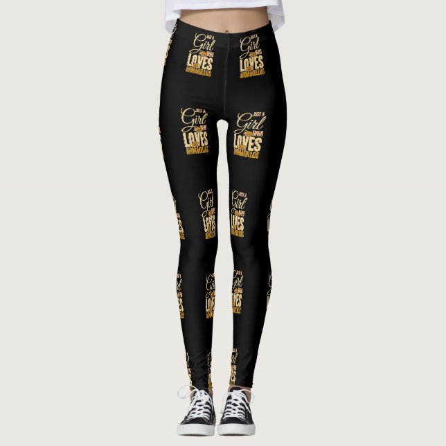 Leggings Juste Une Fille Qui Aime Armadillos Armadillo Amou (Devant)