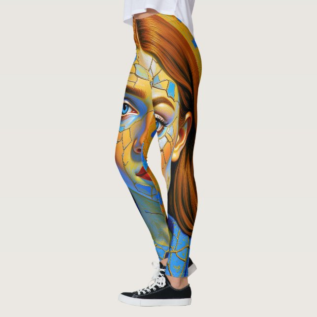 Leggings “Kaela” - Pattern of a Past (Gauche)