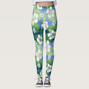 Leggings Kalani Tie Dye Blend Tropical Hibiscus