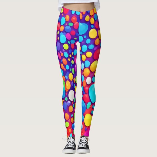 Leggings Kaleidoscope Abstrait (Devant)