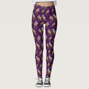 Leggings Kangaroos avec chapeau de Père Noël