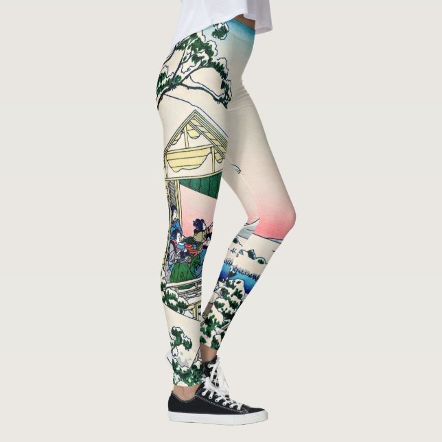 Leggings Katsushika Hokusai - Maison de thé à Koishikawa (Droite)