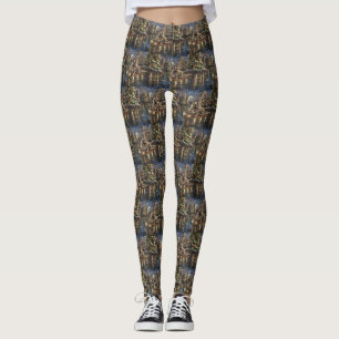 Leggings Keeshond Noël Festive Voyage