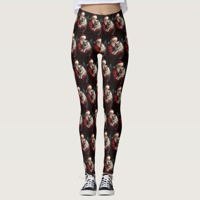 Leggings Keeshony Avec Noël Festif Du Père Noël (Devant)
