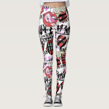 Leggings KGB Red Juicy Lips McFly