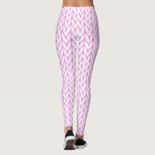 Leggings Knitting Yarn Pattern Pink Decor