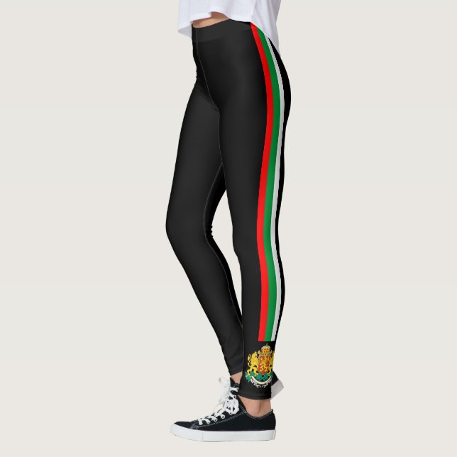 Leggings La Bulgarie barre le drapeau (Gauche)