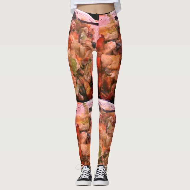 Leggings La collection saine de aliments (Devant)