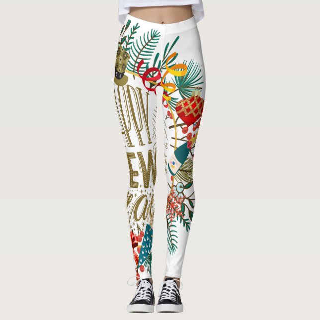 Leggings La couronne du Nouvel An (Devant)