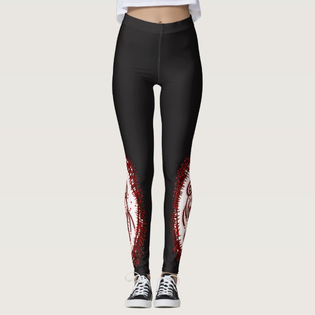 Leggings La déesse de la tribu Shakti Yoni (Devant)