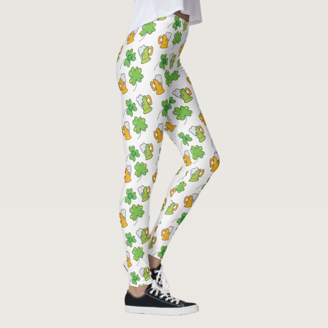 Leggings La fête de la Saint-Patrick, la bière verte et la  (Droite)