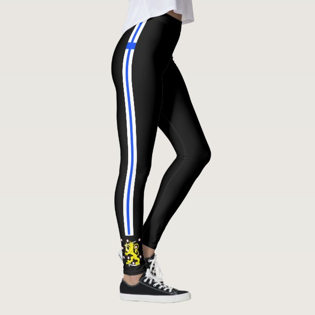 Leggings La Finlande barre le drapeau (Droite)