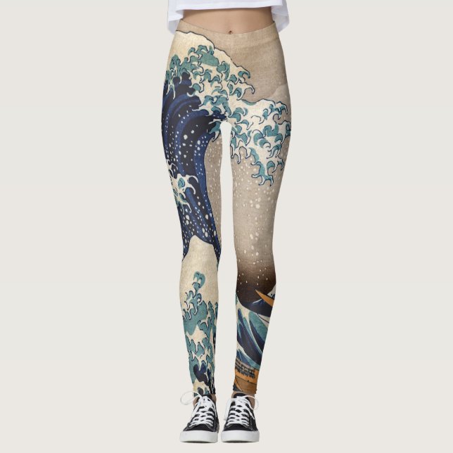 Leggings La Grande Vague au large de Kanagawa (Devant)
