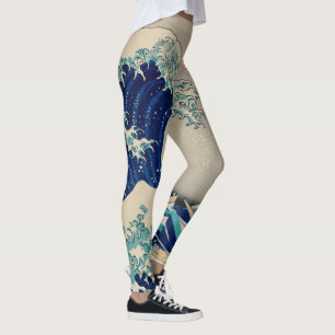Leggings La Grande vague de l'art Vintage Kanagawa