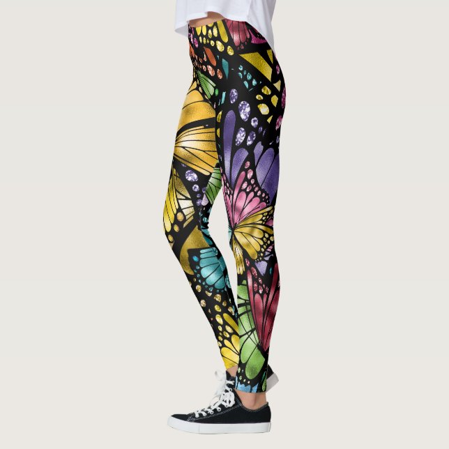 Leggings La mode pop papillon sociale (Gauche)