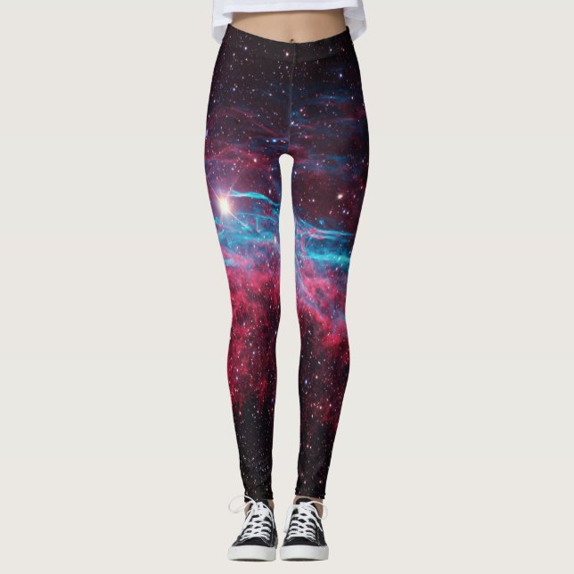 Leggings La nébuleuse de galaxie tient le premier rôle des (Devant)