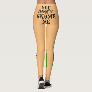 Leggings La nouveauté des femmes Noël TU NE ME GNOMES PAS
