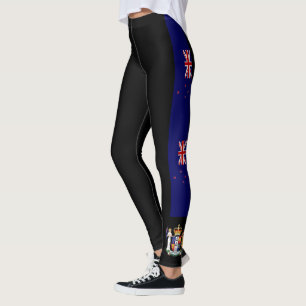 Leggings La Nouvelle Zélande barre le drapeau