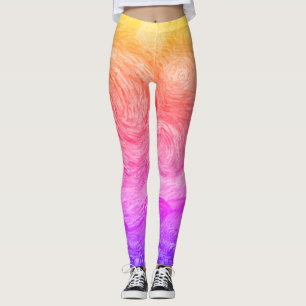 Leggings La Nuit étoilée en feu