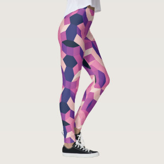 Leggings La route manquante en rose et pourpre