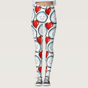 Leggings La Saint-Valentin, les jambes longues
