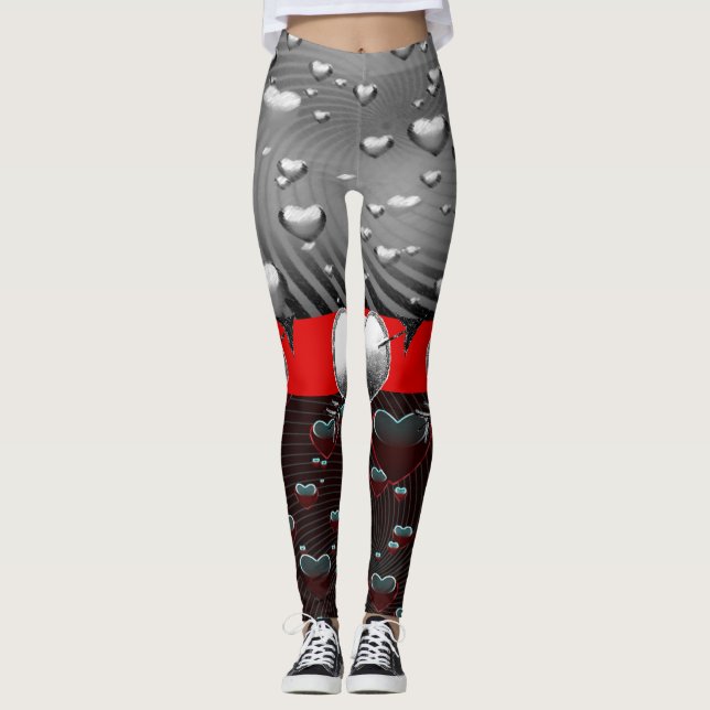 Leggings La Saint-Valentin Longtemps (Devant)