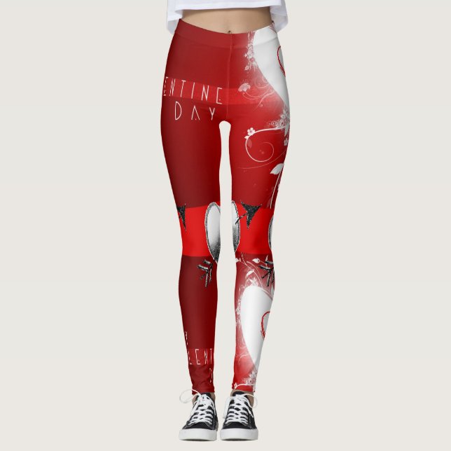 Leggings La Saint-Valentin Longtemps (Devant)