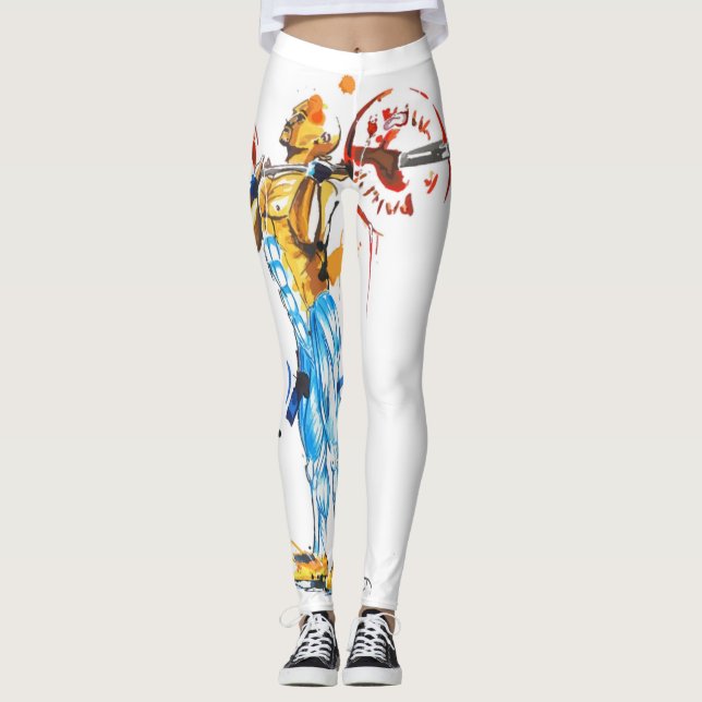 Leggings La séance d'entraînement a inspiré des guêtres (Devant)