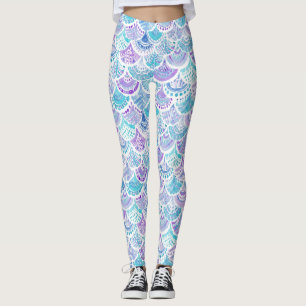 Leggings La SIRÈNE RÊVASSE l'échelle de poissons de plag